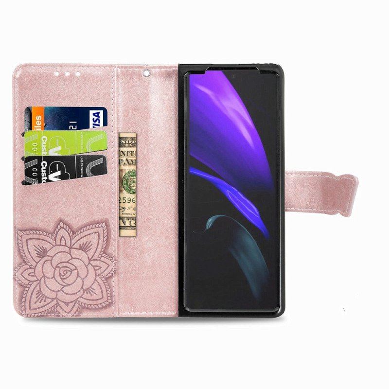 Etui Folio do Samsung Galaxy Z Fold 4 Gigantyczny Motyl