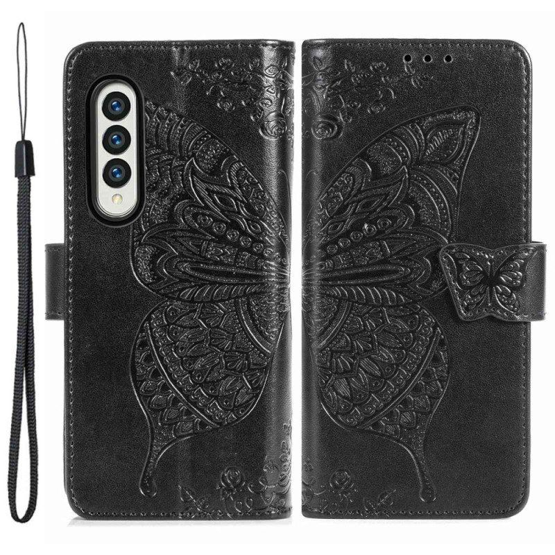 Etui Folio do Samsung Galaxy Z Fold 4 Gigantyczny Motyl