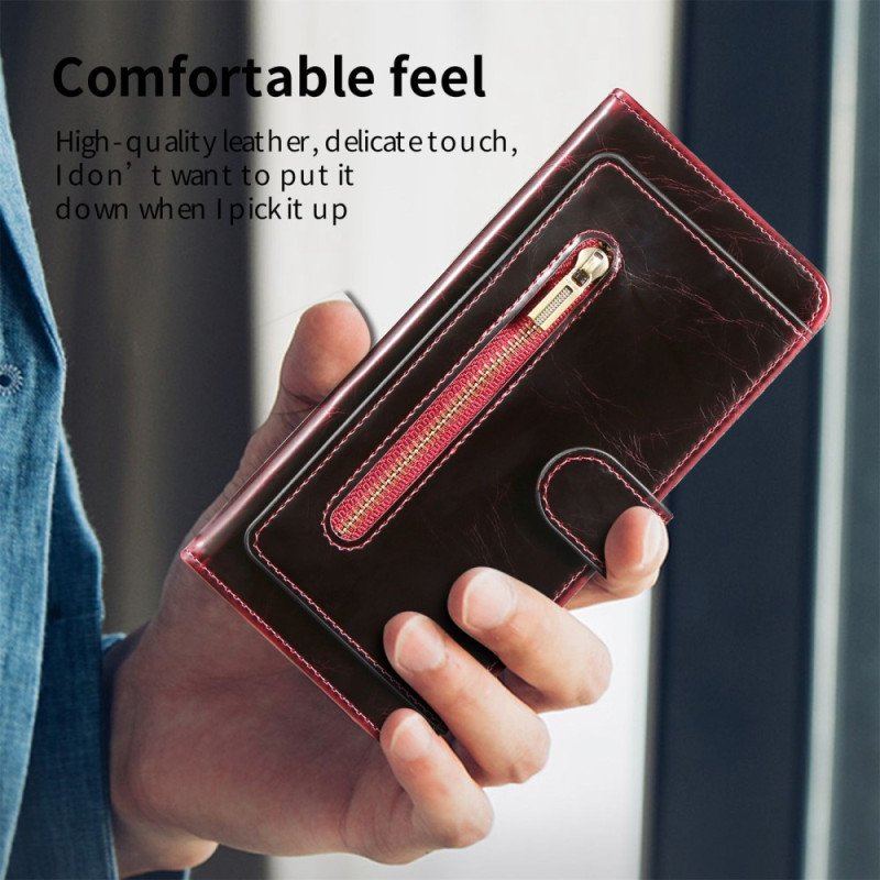 Etui Folio do Samsung Galaxy Z Fold 4 Wielofunkcyjne Kieszenie Ze Sztucznej Skóry