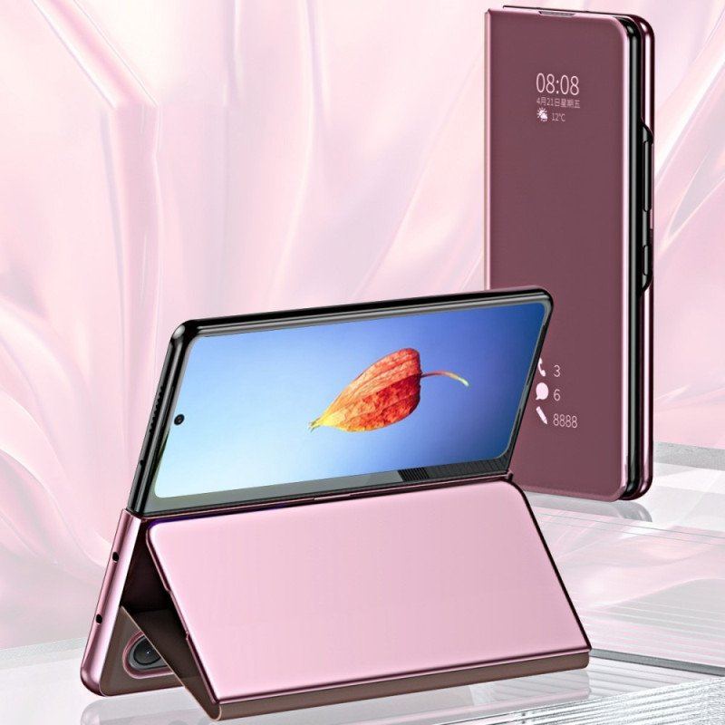 Etui Na Telefon do Samsung Galaxy Z Fold 4 Etui Folio Lustro I Przejrzystość