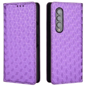 Etui Na Telefon do Samsung Galaxy Z Fold 4 Etui Folio Sześcian 3d