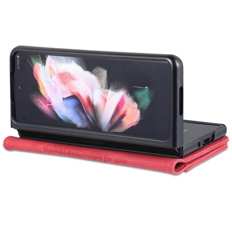 Etui Na Telefon Pokrowce do Samsung Galaxy Z Fold 4 Portfel Portfel Z Przeszyciami Azns