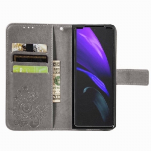 Etui Na Telefon Pokrowce do Samsung Galaxy Z Fold 4 Wzór Koniczyny Z Paskiem