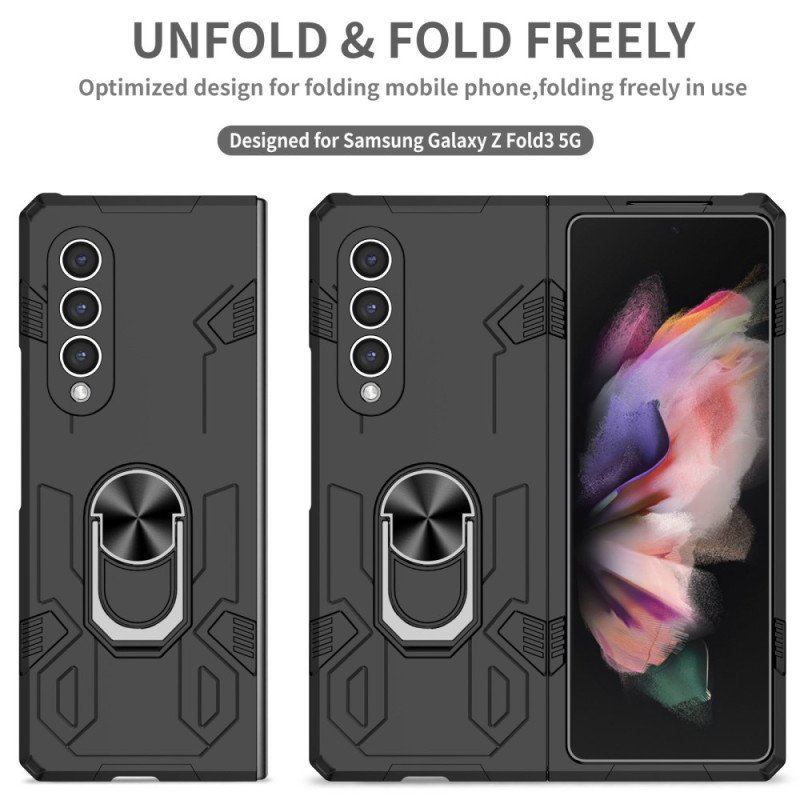 Futerały do Samsung Galaxy Z Fold 4 Dwumateriałowy I Obrotowy Pierścień