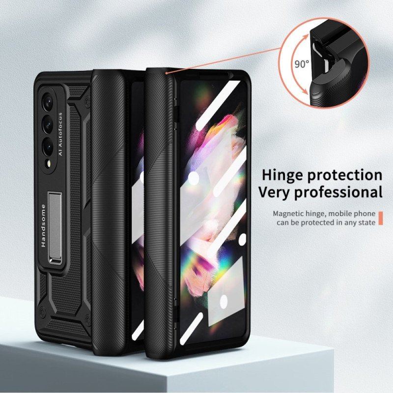 Futerały do Samsung Galaxy Z Fold 4 Etui Ochronne Szkło Hartowane Z Podwójną Ochroną