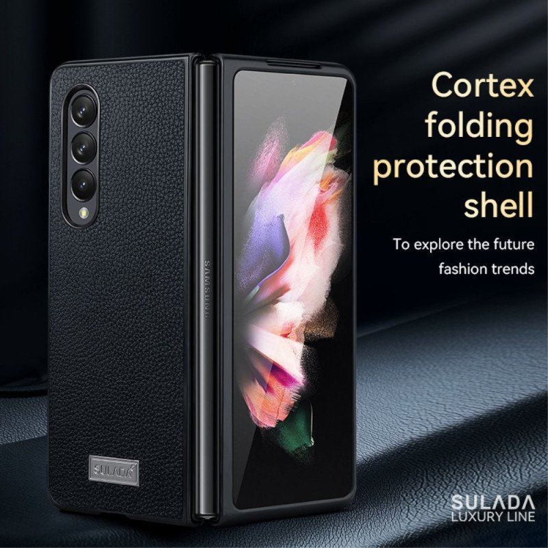 Futerały do Samsung Galaxy Z Fold 4 Sulada Liczi Ze Sztucznej Skóry