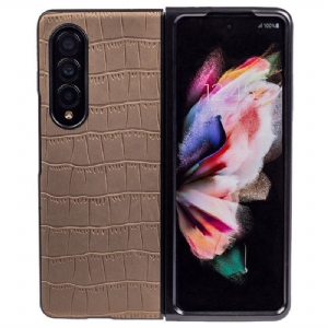 Futerały do Samsung Galaxy Z Fold 4 Wytłaczany Krokodyl