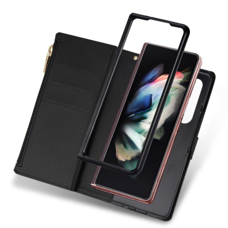 Obudowa Etui Na Telefon do Samsung Galaxy Z Fold 4 Ultra Cekinowe Z Paskiem