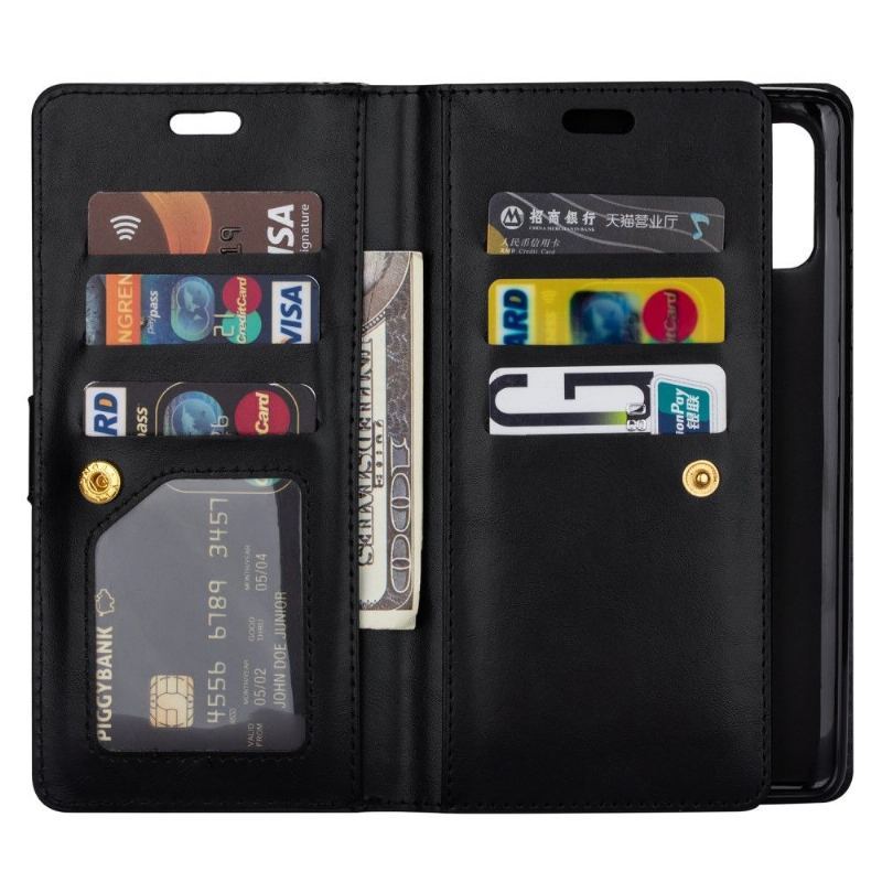 Etui Folio do Samsung Galaxy A41 Classic Portfel z Łańcuch Sztuczna Skóra