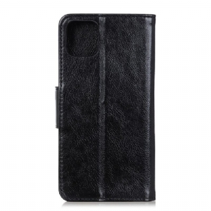 Etui Folio do Samsung Galaxy A41 Obrzeża Imitacja Skóry Nappa