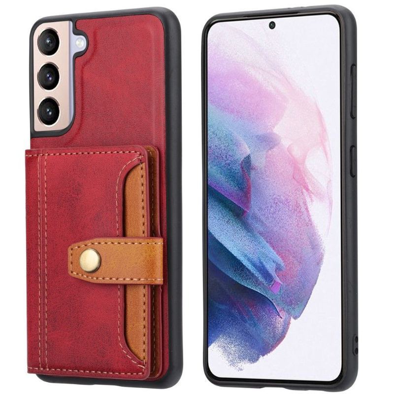 Etui do Samsung Galaxy S21 5G Biznes Skórzany Uchwyt Na Karty