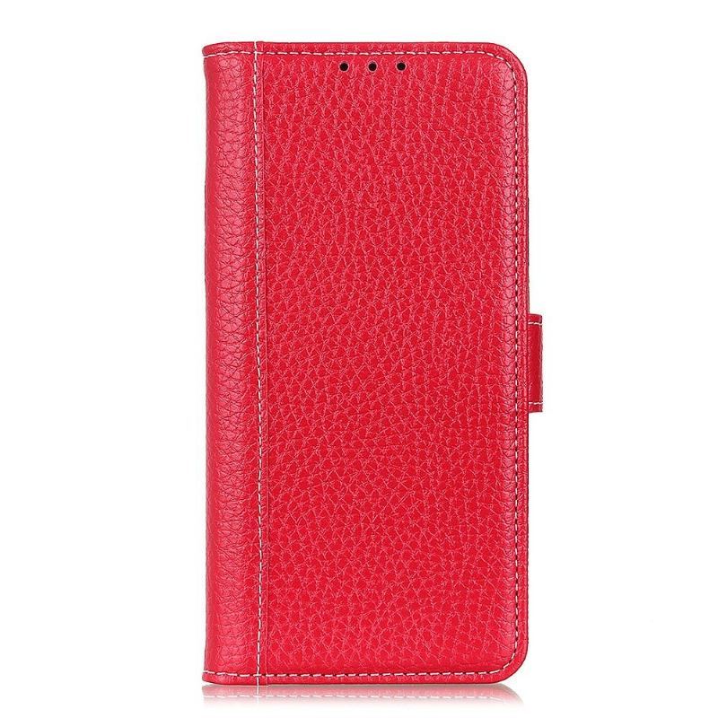 Etui Folio do Samsung Galaxy S21 5G Classic Skóra Ziarnista Szwy