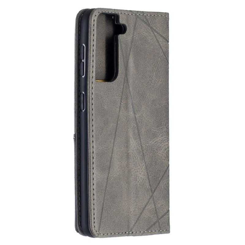 Etui Folio do Samsung Galaxy S21 5G Classic Skórzane Etui Na Karty W Stylu Célinia