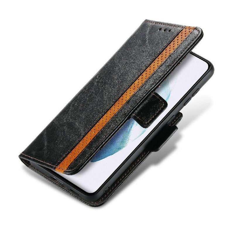 Etui Folio do Samsung Galaxy S21 5G Classic Skórzany Futerał Odwróć Biznes