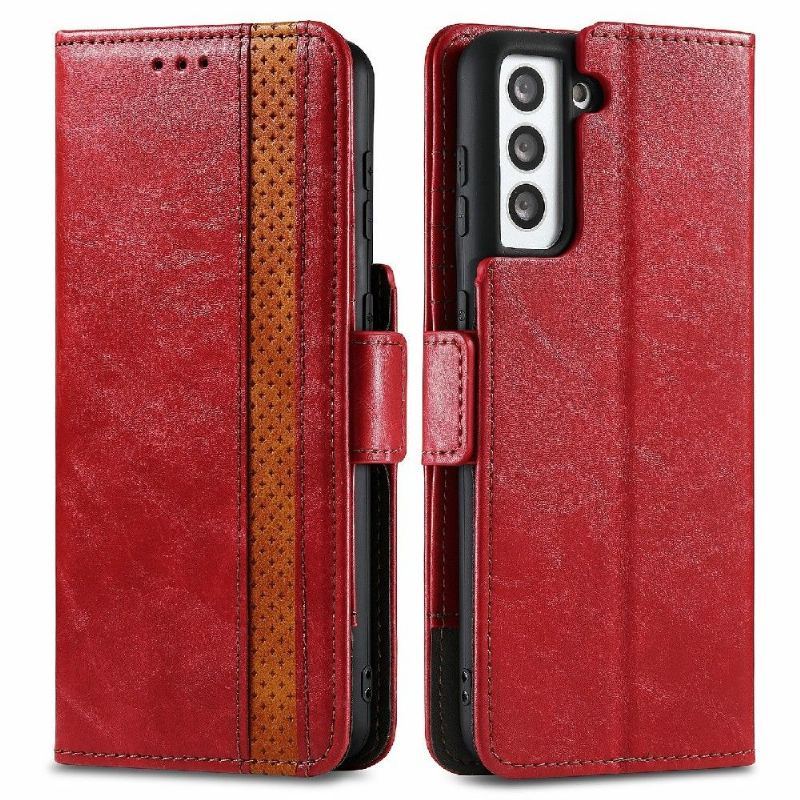 Etui Folio do Samsung Galaxy S21 5G Classic Skórzany Futerał Odwróć Biznes