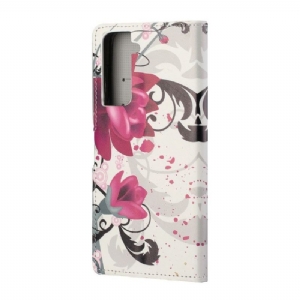 Etui Folio do Samsung Galaxy S21 5G Lotosowe Kwiaty