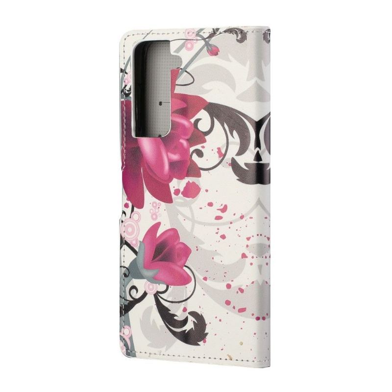 Etui Folio do Samsung Galaxy S21 5G Lotosowe Kwiaty