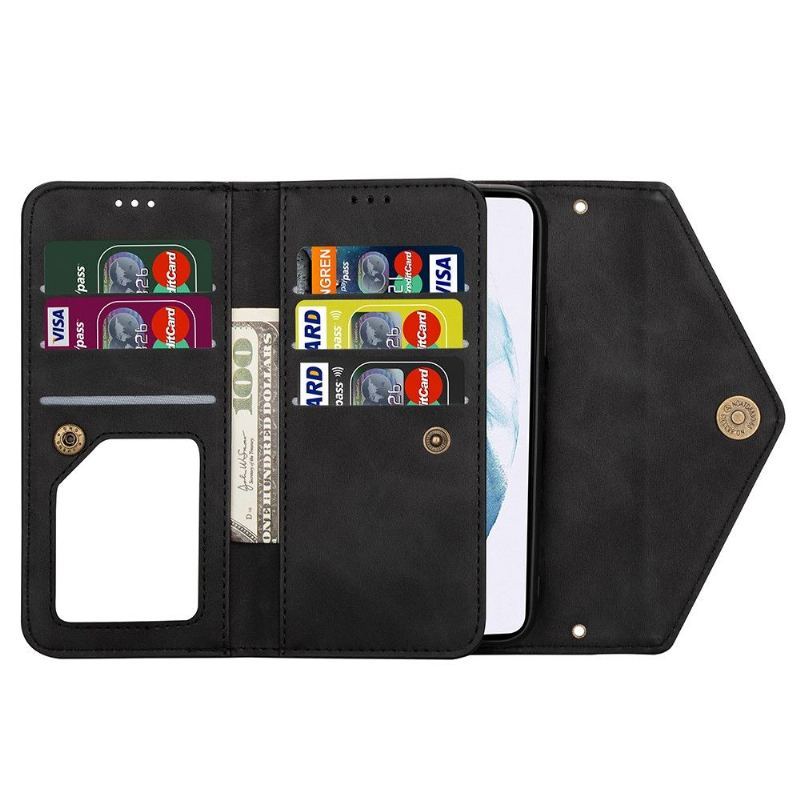 Etui Folio do Samsung Galaxy S21 5G Obrzeża Portfel Skórzany Efekt N.bekus