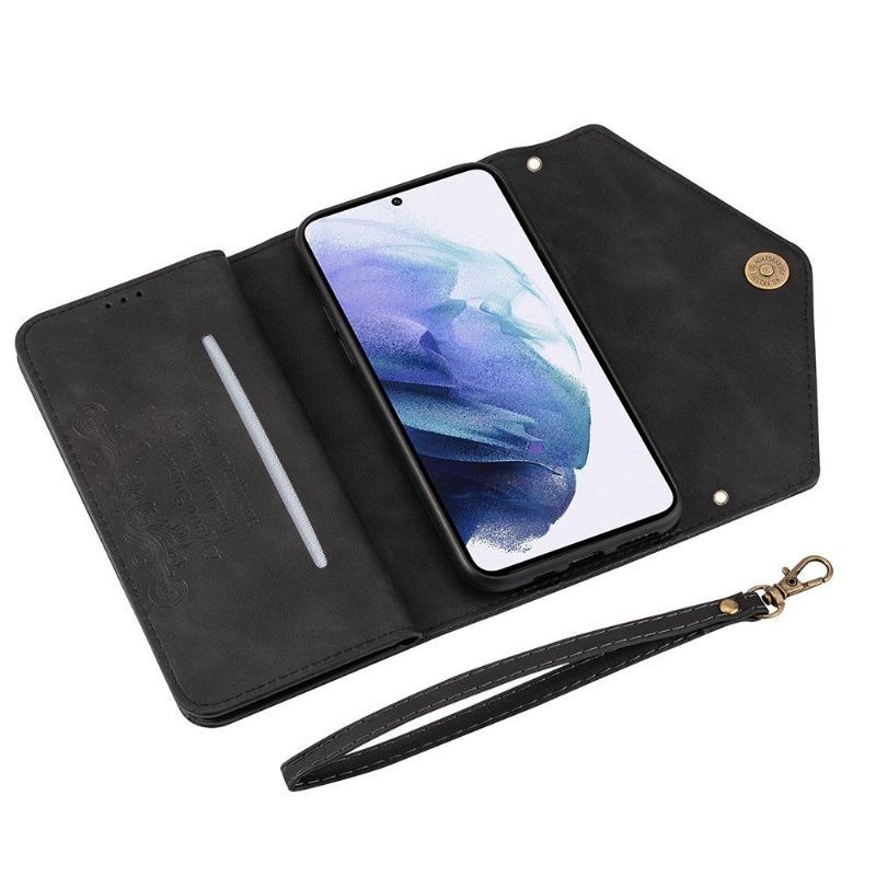 Etui Folio do Samsung Galaxy S21 5G Obrzeża Portfel Skórzany Efekt N.bekus