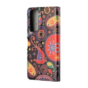 Etui Folio do Samsung Galaxy S21 5G Paisley_kwiaty