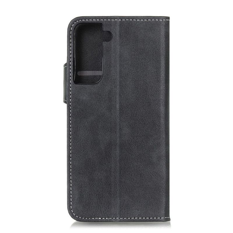 Etui Folio do Samsung Galaxy S21 5G S Kształt Odsłonięte Szwy