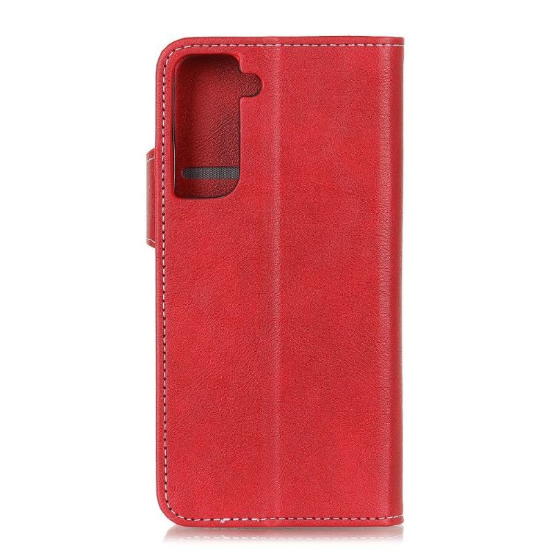 Etui Folio do Samsung Galaxy S21 5G S Kształt Odsłonięte Szwy