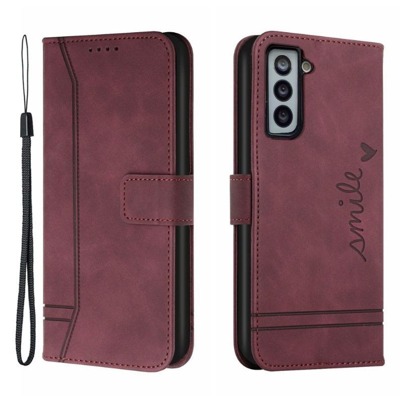 Etui Folio do Samsung Galaxy S21 5G Uśmiech Linii