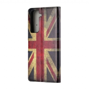 Etui Folio do Samsung Galaxy S21 5G Vintage Flaga Brytyjska