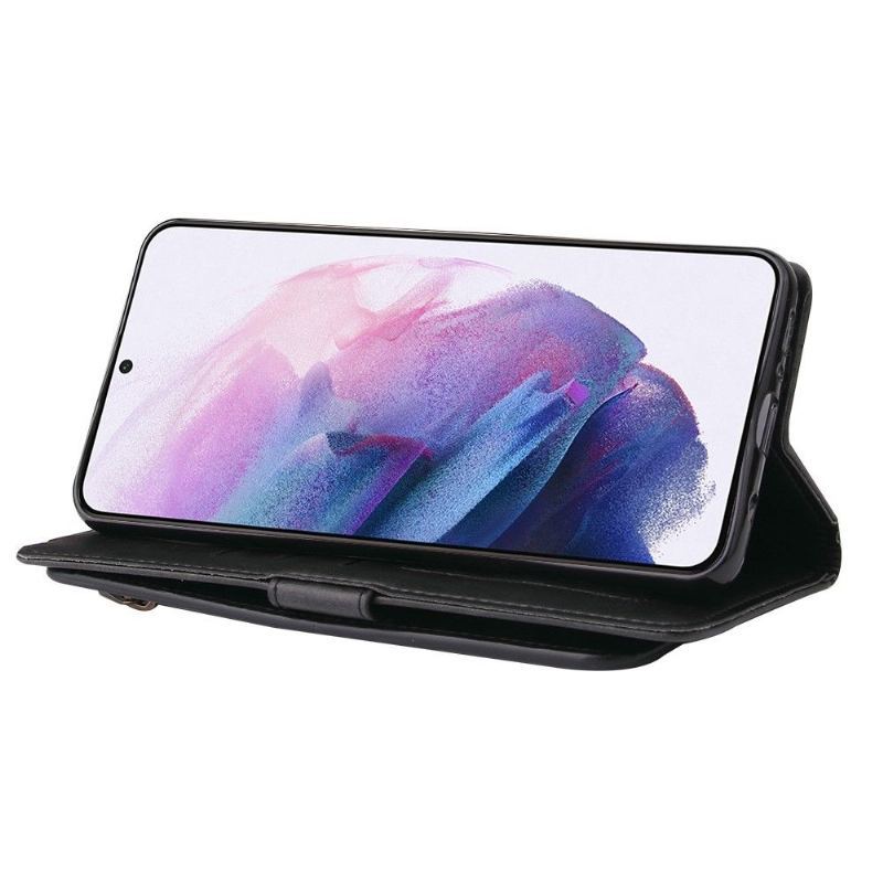 Etui Folio do Samsung Galaxy S21 5G Wieloprzedziałowy Uchwyt