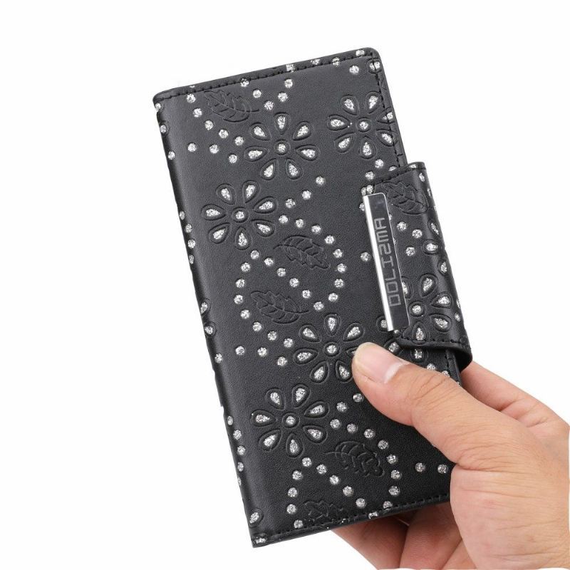 Etui Obudowa Etui Na Telefon do Samsung Galaxy S21 5G Diamentowe Kwiaty