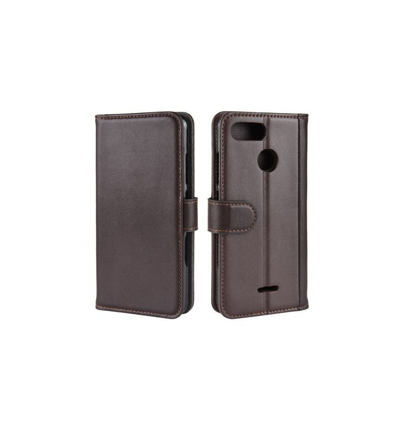 Case do Xiaomi Redmi 6 Biznes Premium Skórzane Etui Na Karty