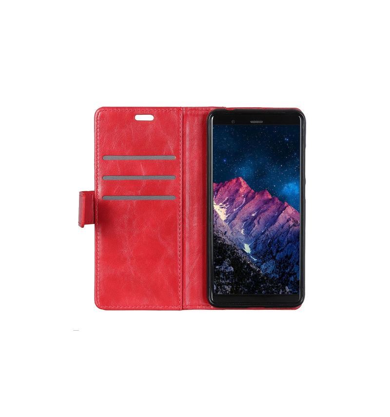 Etui do Xiaomi Redmi 6 Anti-fall W Skórze Premium Z Nitami