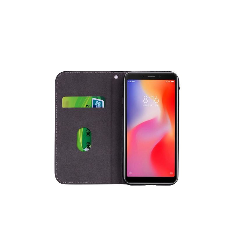 Etui do Xiaomi Redmi 6 Luksusowy Posiadacz Karty Croco