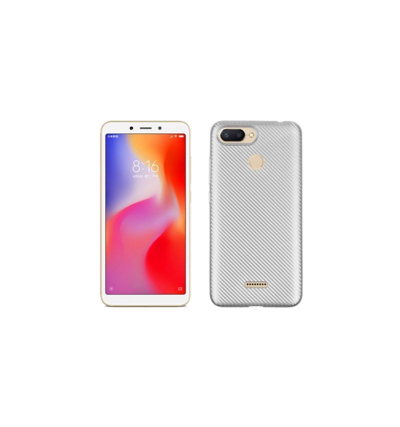 Etui do Xiaomi Redmi 6 Żel Do Powlekania Z Włókna Węglowego