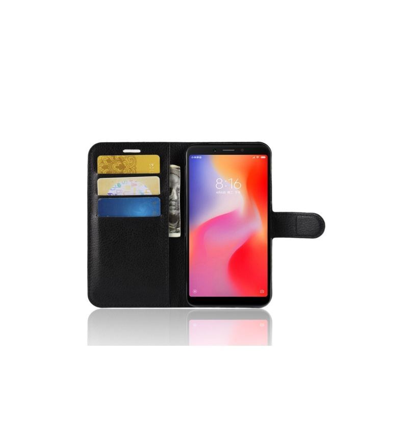 Etui Na Telefon Pokrowce do Xiaomi Redmi 6 Biznes Skórzane Etui Na Karty W Stylu