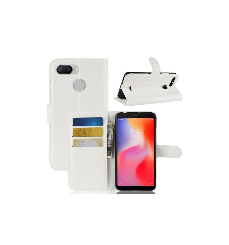 Etui Na Telefon Pokrowce do Xiaomi Redmi 6 Biznes Skórzane Etui Na Karty W Stylu