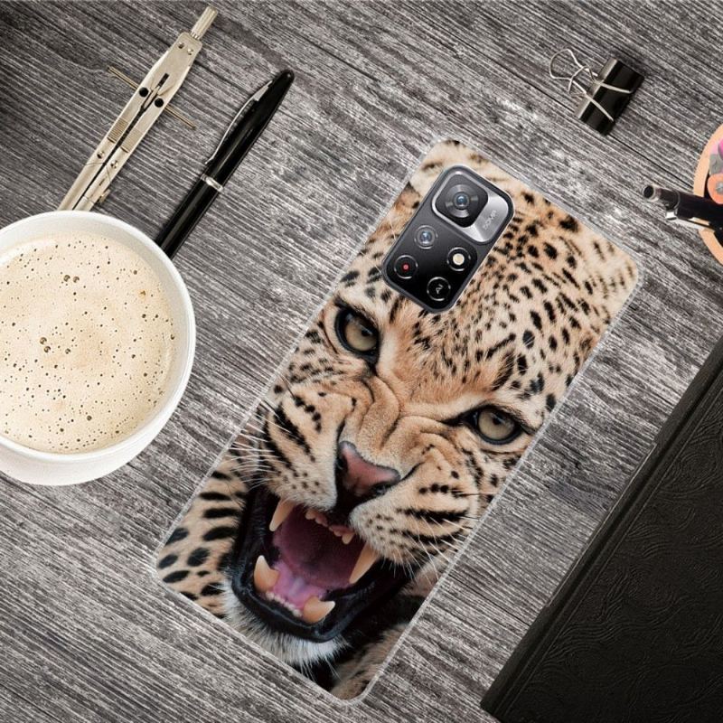 Etui do Poco M4 Pro 5G Biznes Roaring Leopard