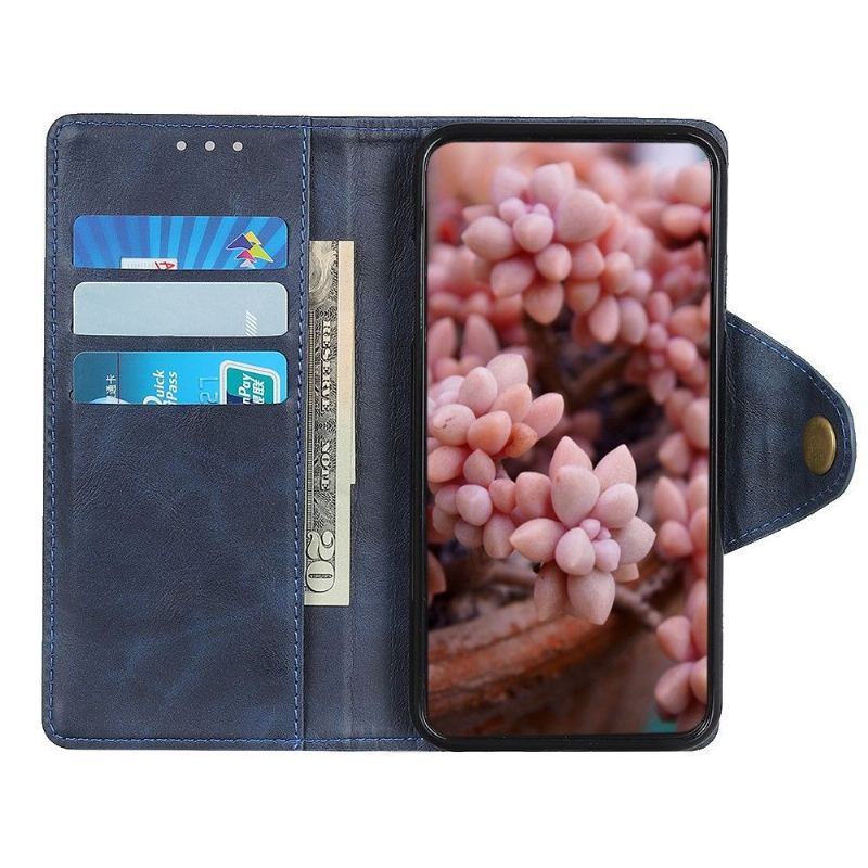 Etui Folio do Poco M4 Pro 5G Full Protect Matowa Sztuczna Skóra