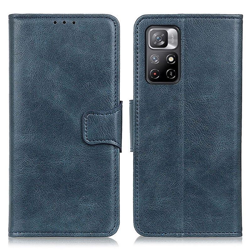 Etui Folio do Poco M4 Pro 5G Skórzany Futerał Faux Leather Folio Stand Funkcja