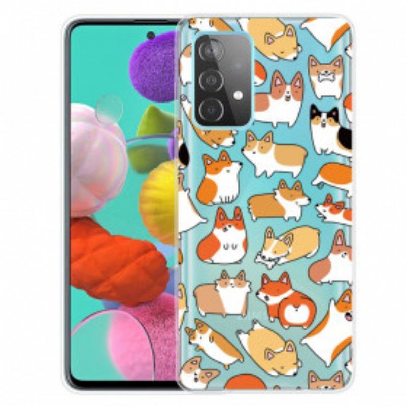 Etui do Samsung Galaxy A52 4G / A52 5G / A52s 5G Bezszwowe Wiele Psów