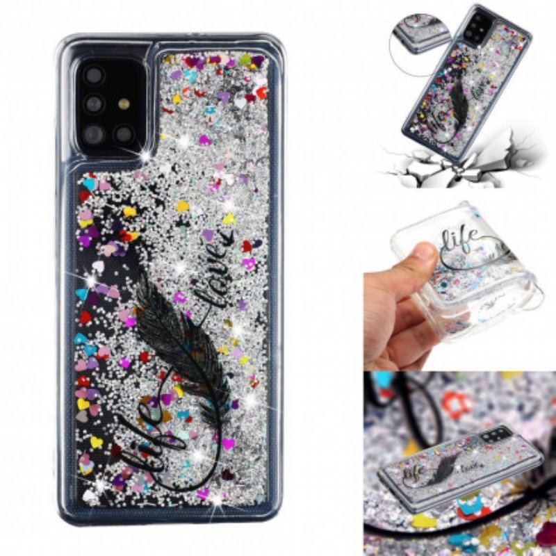 Etui do Samsung Galaxy A52 4G / A52 5G / A52s 5G Cekiny Life & Love