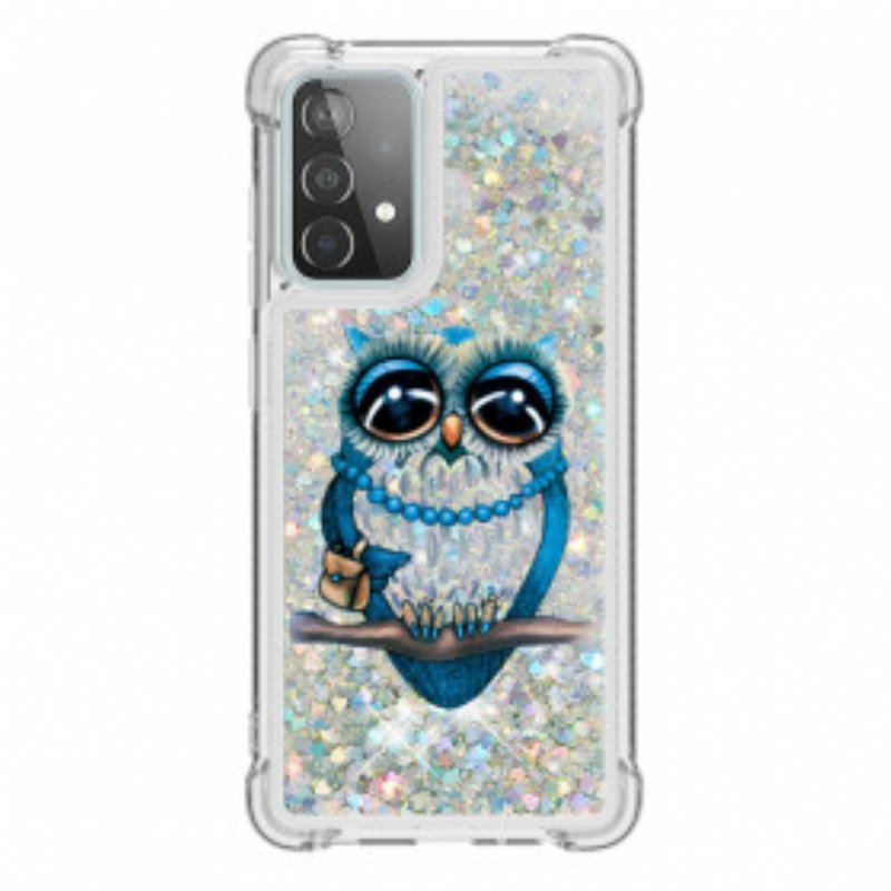 Etui do Samsung Galaxy A52 4G / A52 5G / A52s 5G Cekiny Panna Sowa