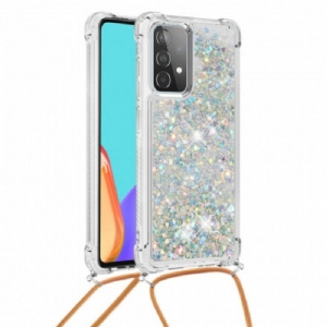 Etui do Samsung Galaxy A52 4G / A52 5G / A52s 5G Cekiny Ze Sznurkiem