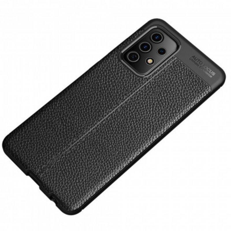 Etui do Samsung Galaxy A52 4G / A52 5G / A52s 5G Efekt Skóry Liczi Z Podwójną Linią