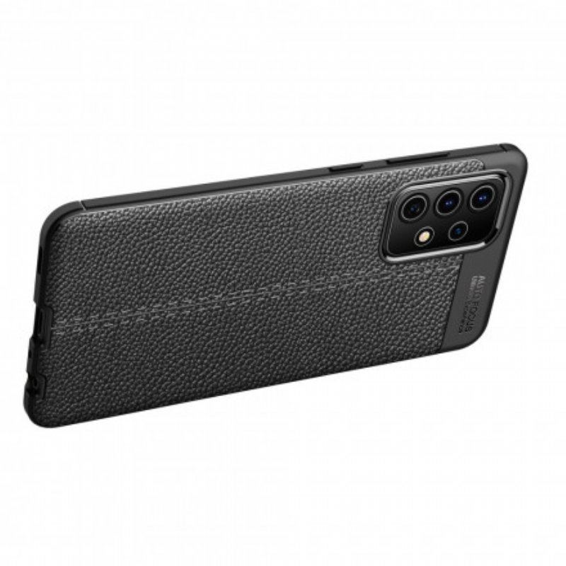 Etui do Samsung Galaxy A52 4G / A52 5G / A52s 5G Efekt Skóry Liczi Z Podwójną Linią