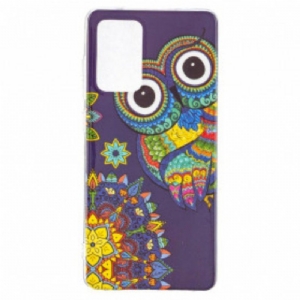 Etui do Samsung Galaxy A52 4G / A52 5G / A52s 5G Fluorescencyjna Mandala Sowa