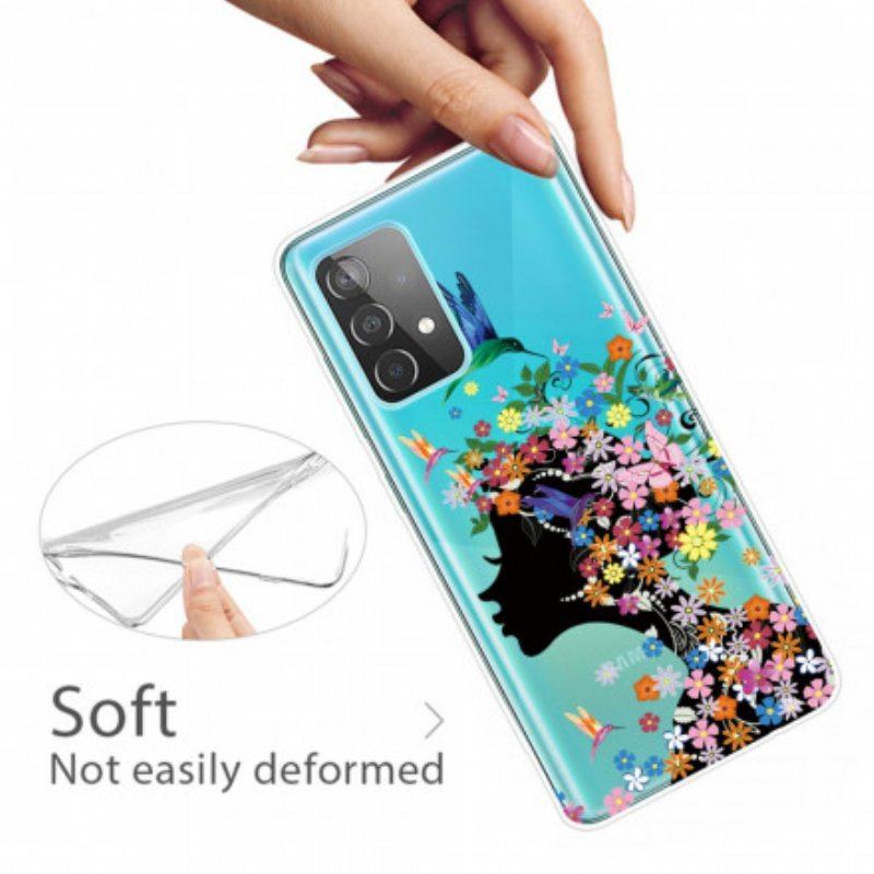 Etui do Samsung Galaxy A52 4G / A52 5G / A52s 5G Ładna Głowa Kwiatu