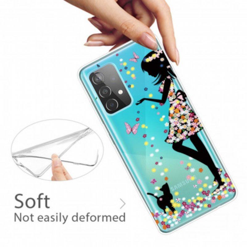 Etui do Samsung Galaxy A52 4G / A52 5G / A52s 5G Ładna Głowa Kwiatu