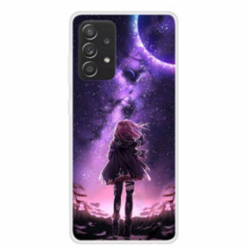 Etui do Samsung Galaxy A52 4G / A52 5G / A52s 5G Magiczna Pełnia Księżyca