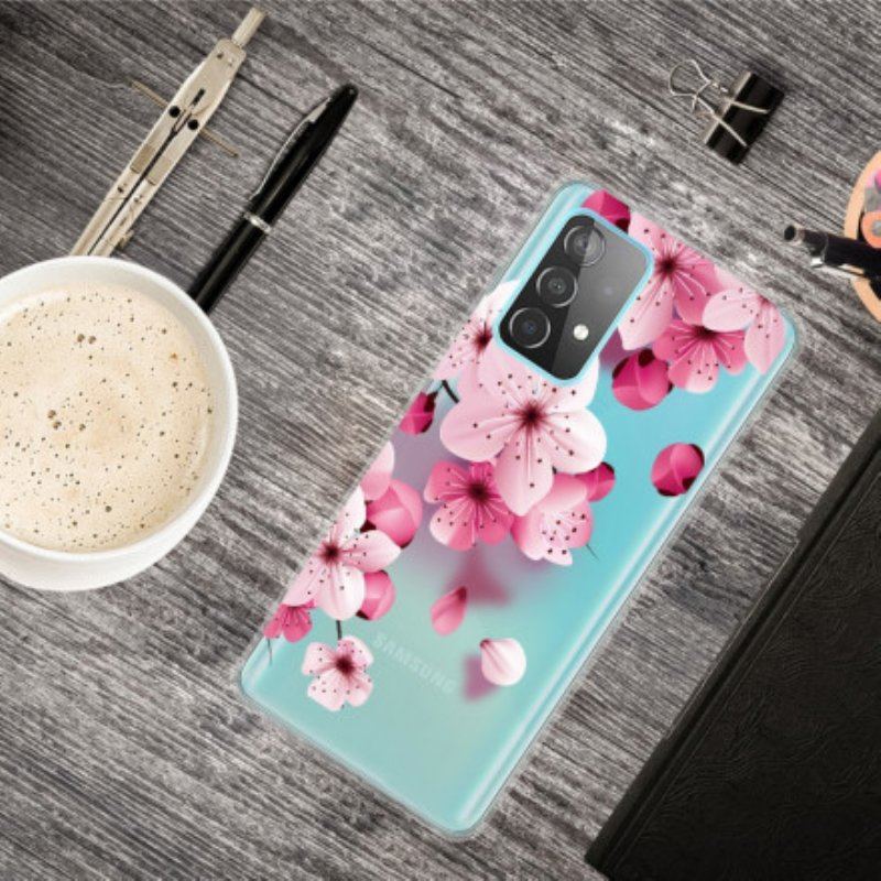 Etui do Samsung Galaxy A52 4G / A52 5G / A52s 5G Małe Różowe Kwiaty